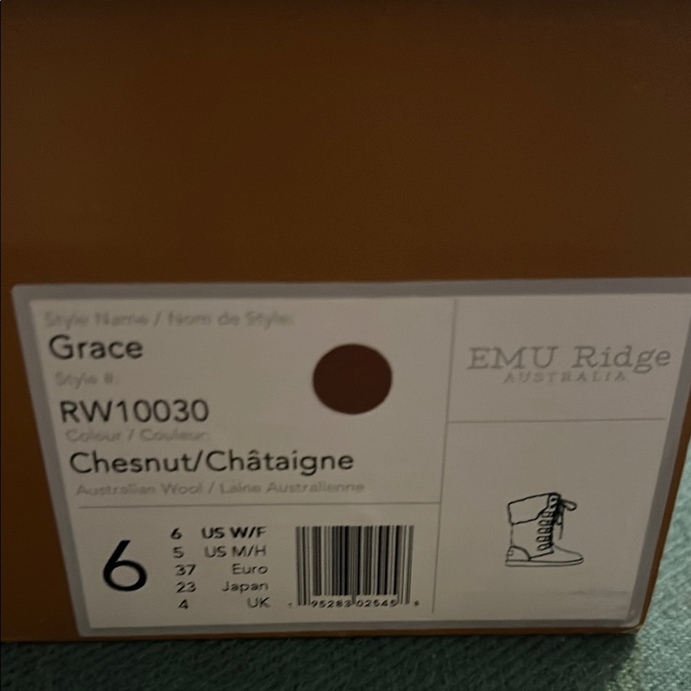 EMU Ridge Grace Boots - Chestnut - Picture 2 of 4